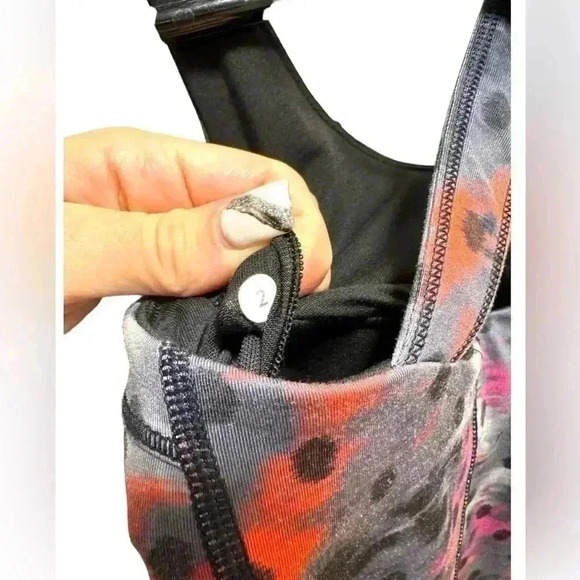LULULEMON GRAY PINK ORANGE Kanto Catch Me Tank - Picture 8 of 9